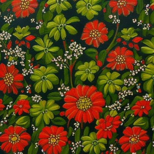 English Garden in Oils, Fairy Painting Style