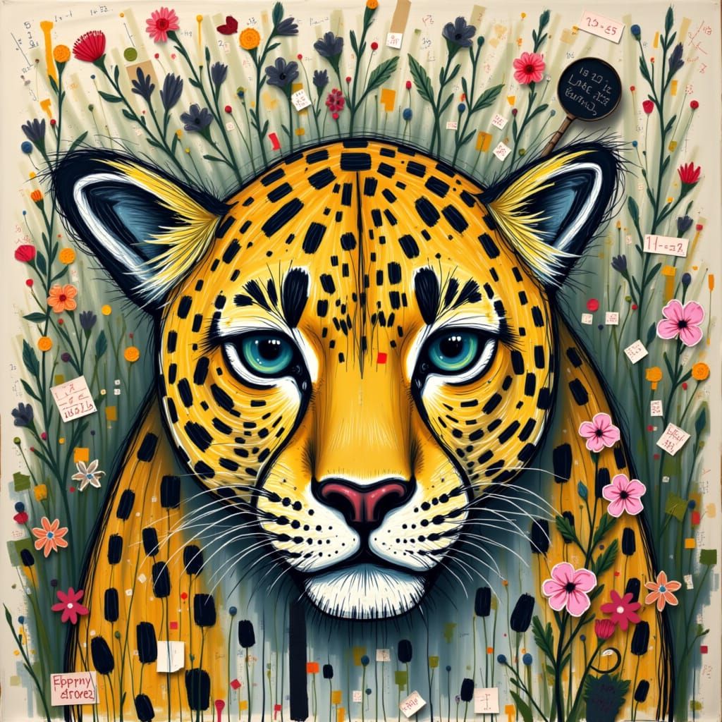 leopard <lora:Naive Ephemera:1.0>
