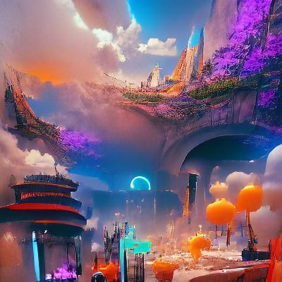 Fantastical Future Concept Art in Deep Color