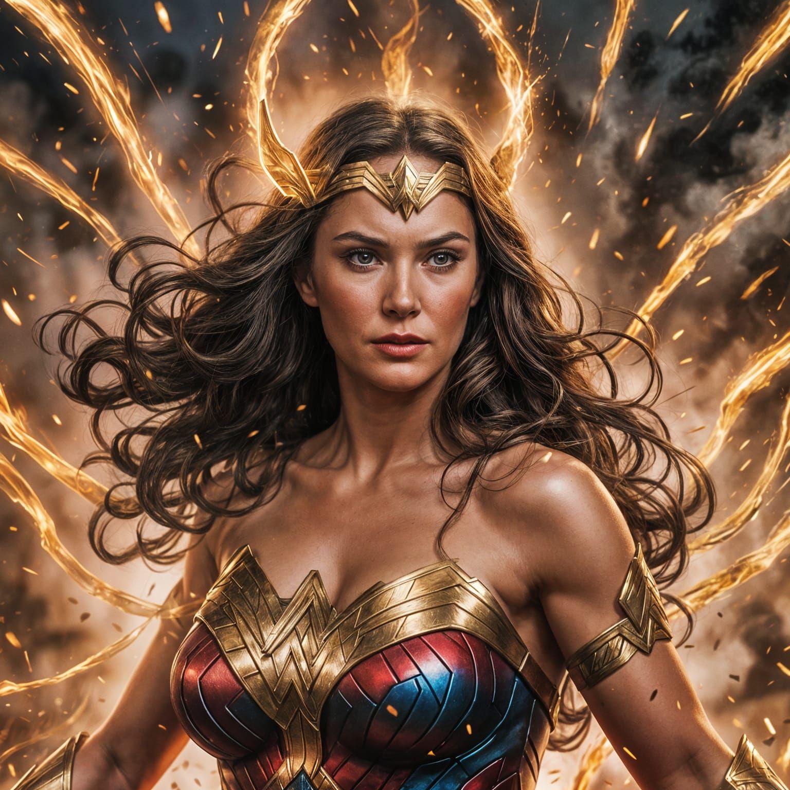 Linda Carter as Wonder Woman: Photorealistic Rendition