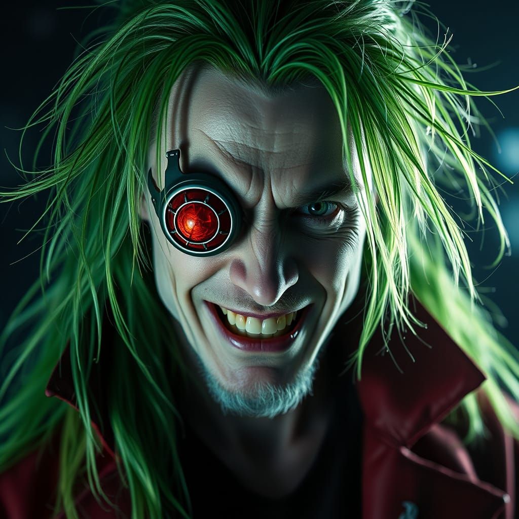 Sinister Jim Carrey as Ghetsis in a Dark Sci-Fi Cinematic Ma...