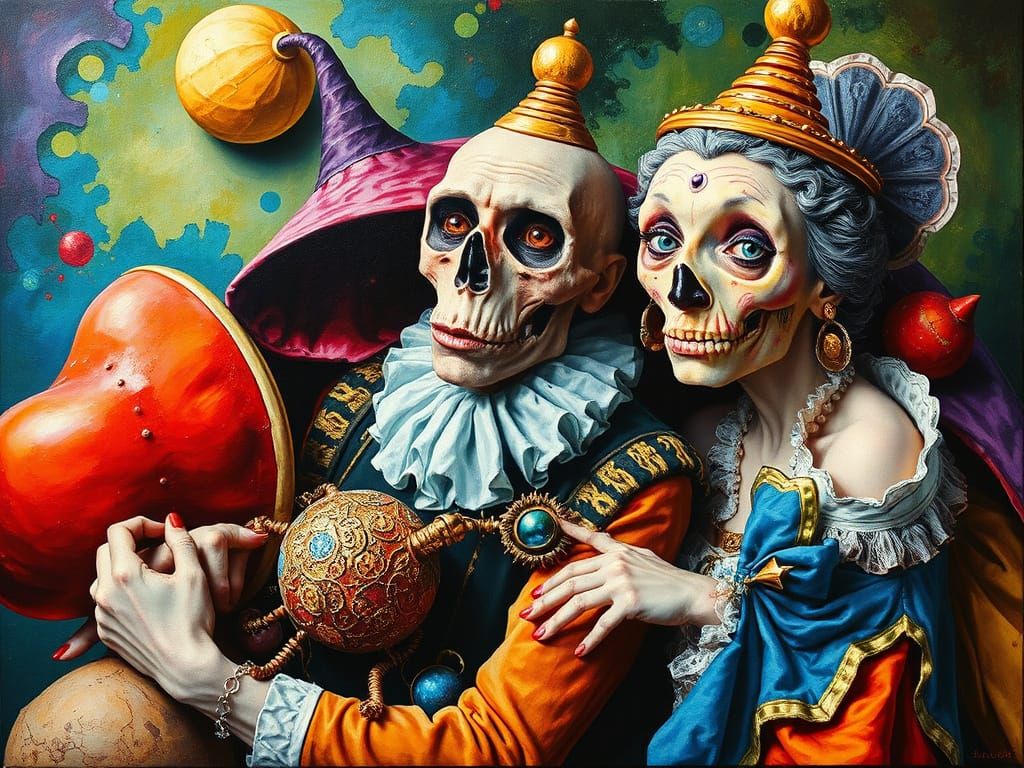 Surreal Whimsical Royalty in Vibrant Colors