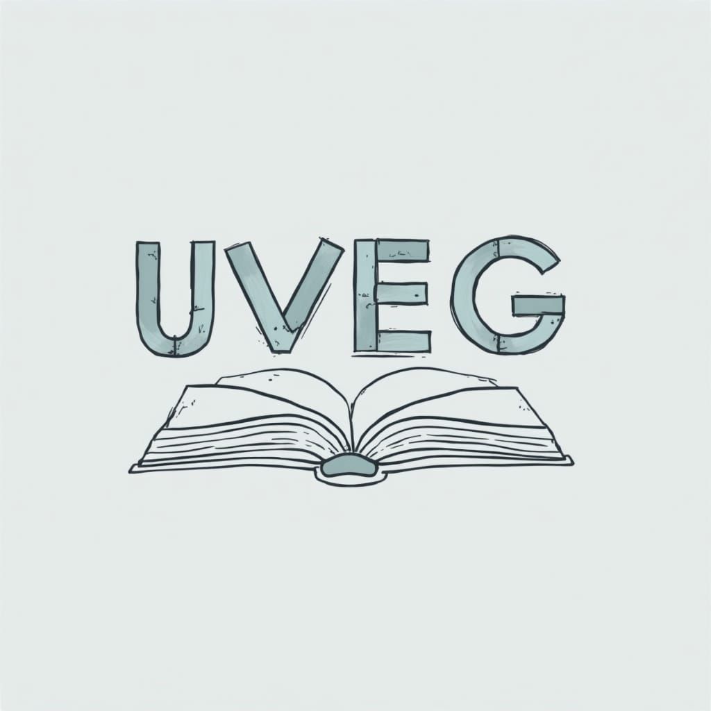 UVGE Golden Logo with Owl and Book