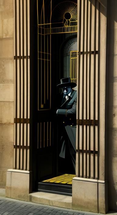 Spy Escapes Prison in Trompe-l'œil Silhouette