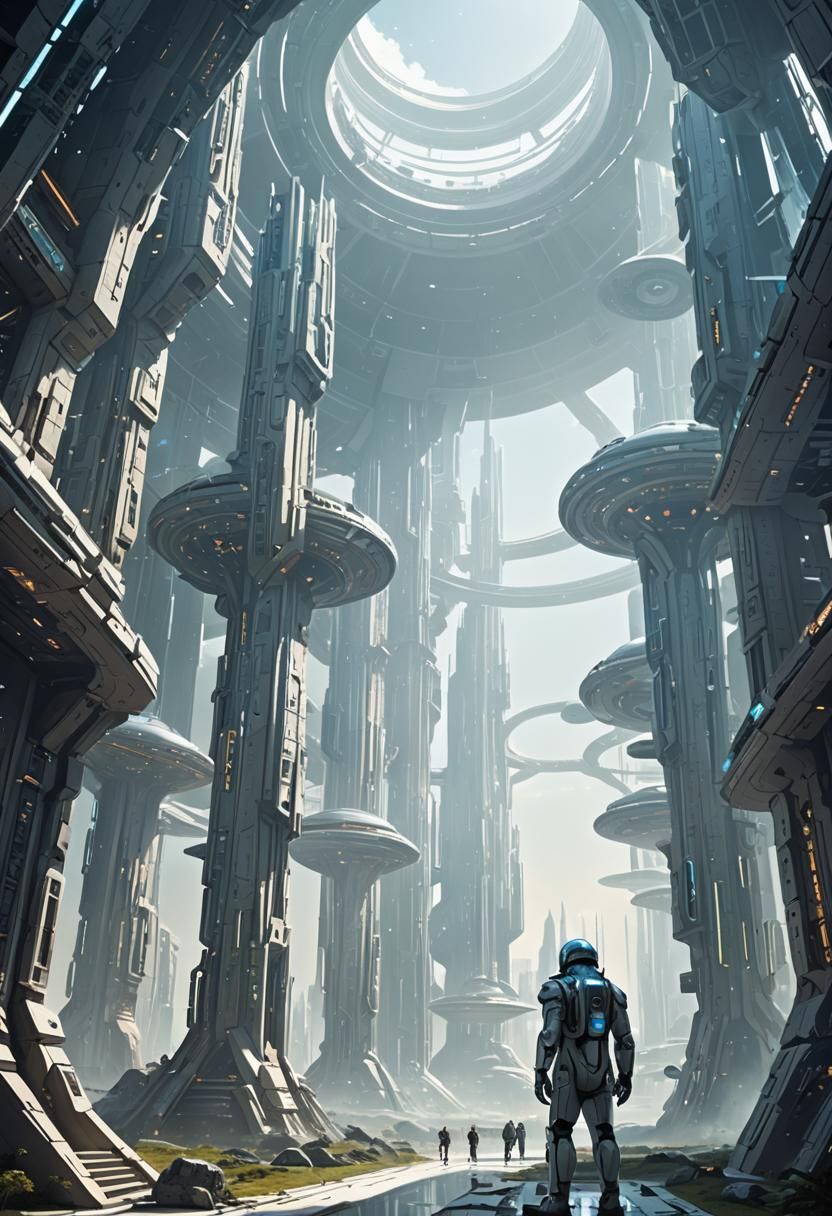 Futuristic Temple Dedicated to Space Exploration