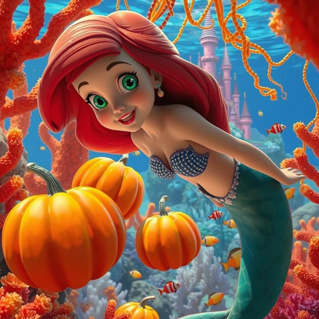 Autumn Mermaid Celebration: Underwater CGI Fantasy