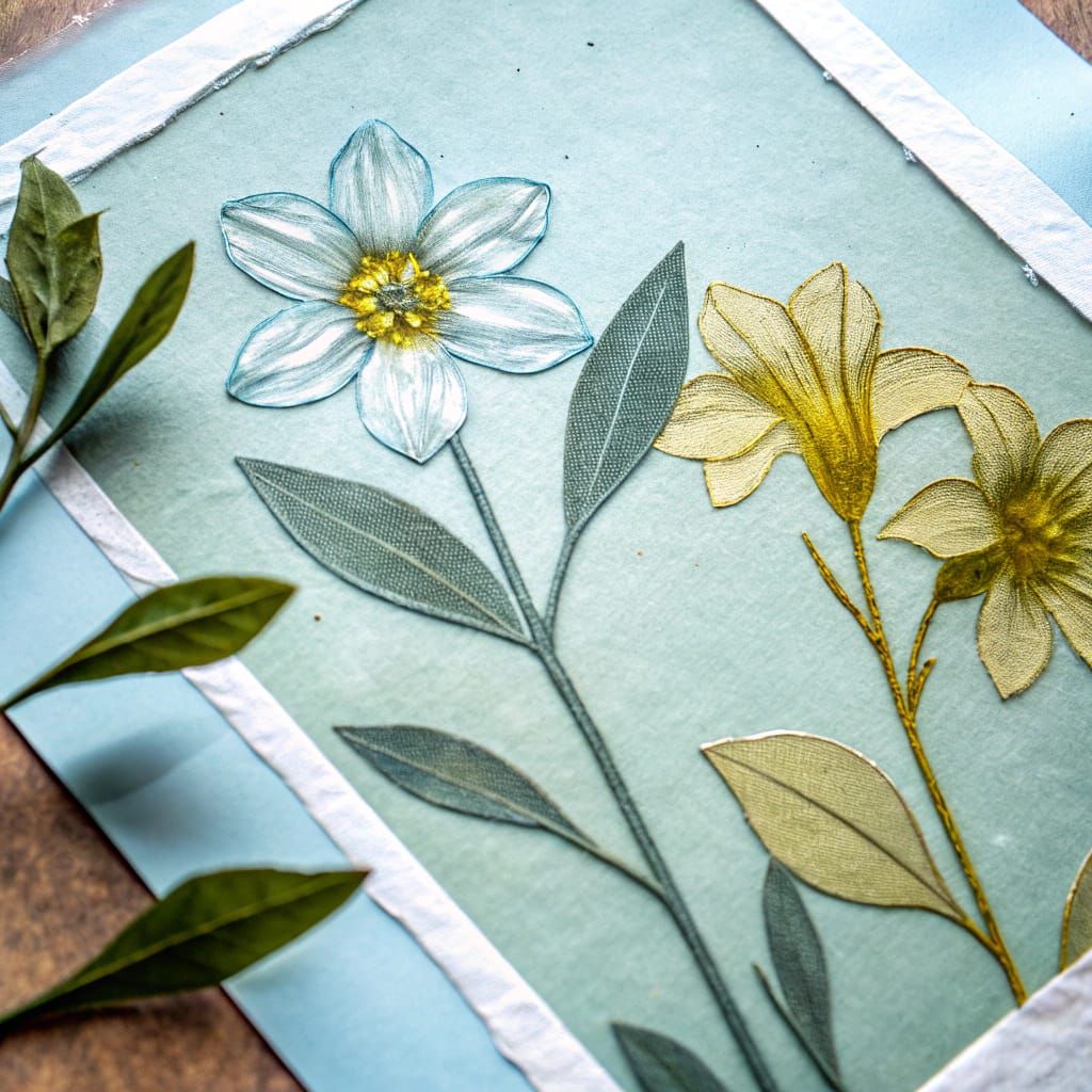 Vibrant Spring Florals in Mixed Media