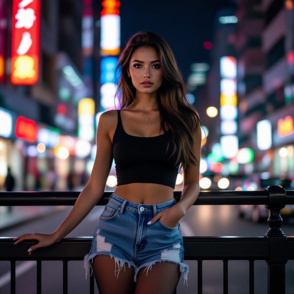 Urban Nightlife: A Photorealistic Portrait