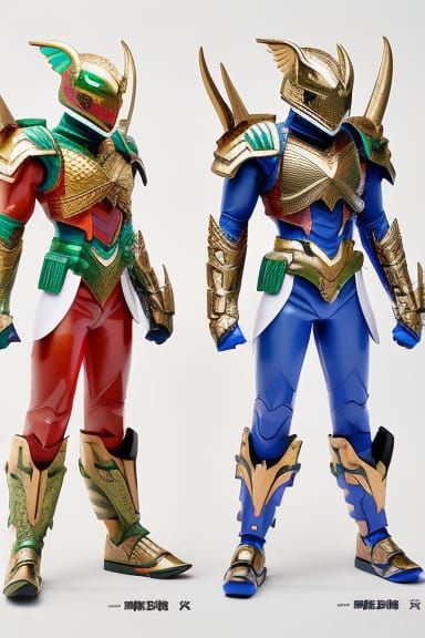 Dinosaur Kamen Rider with Detailed '90s Armor