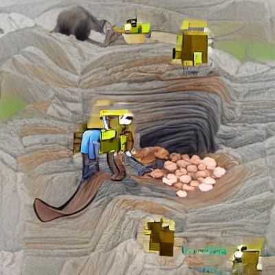 Eerie Abandoned Mining Town Landscape