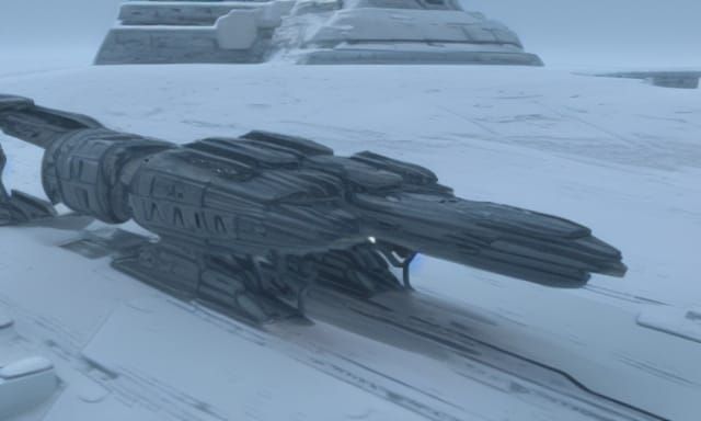 Imperial Viper Droid Leaving Hoth Sector