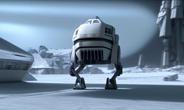 Imperial Viper Droid Leaving Hoth Sector