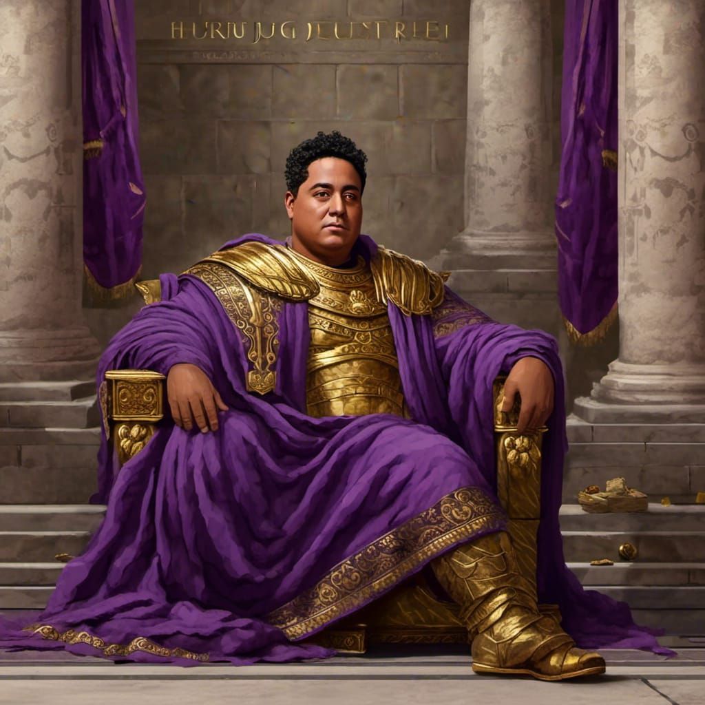 Roman Emperor Portrait in Royal Palace