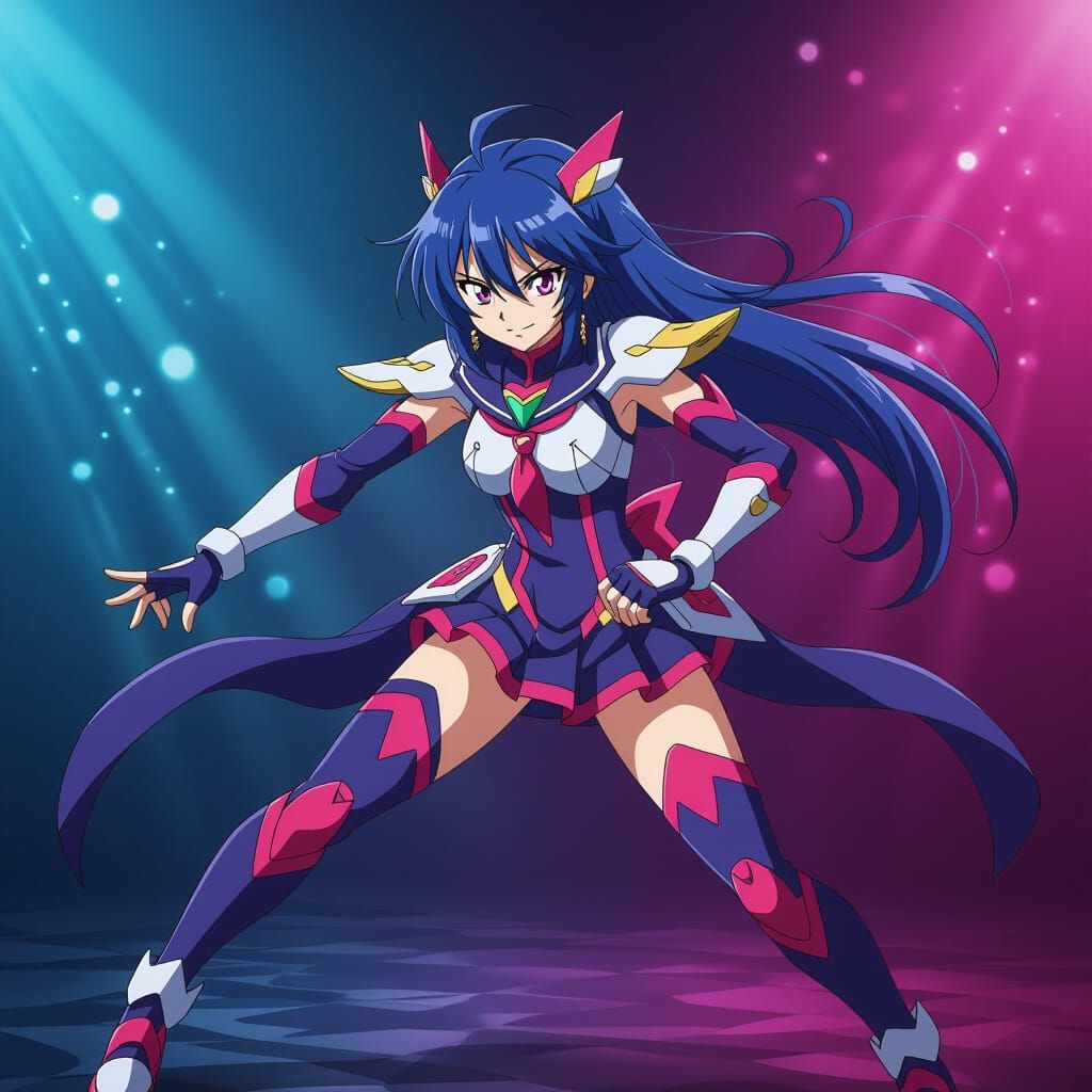 Dynamic Anime Character Cadmium in Manga Style