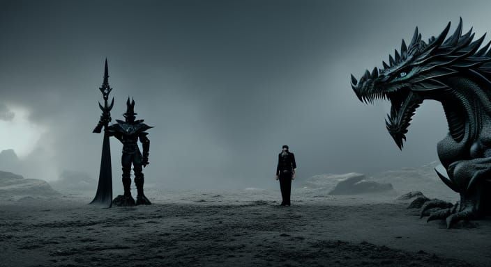 Dark Dragon God Meets Space Marine