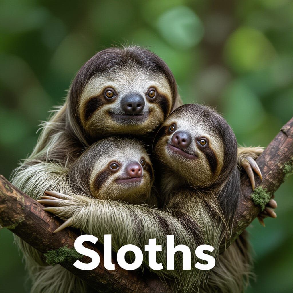 AI Generated Image of Sloths
