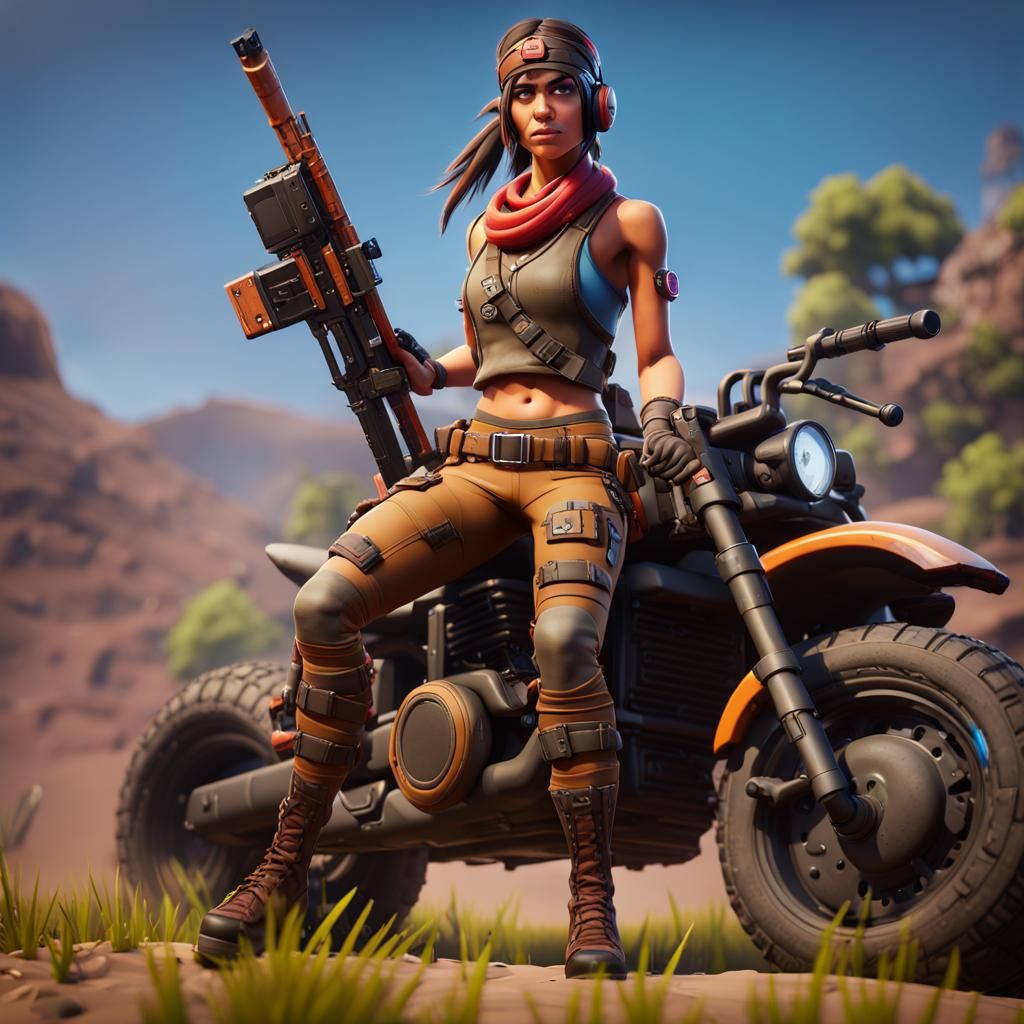 Renegade Raider Fortnite Matte Painting