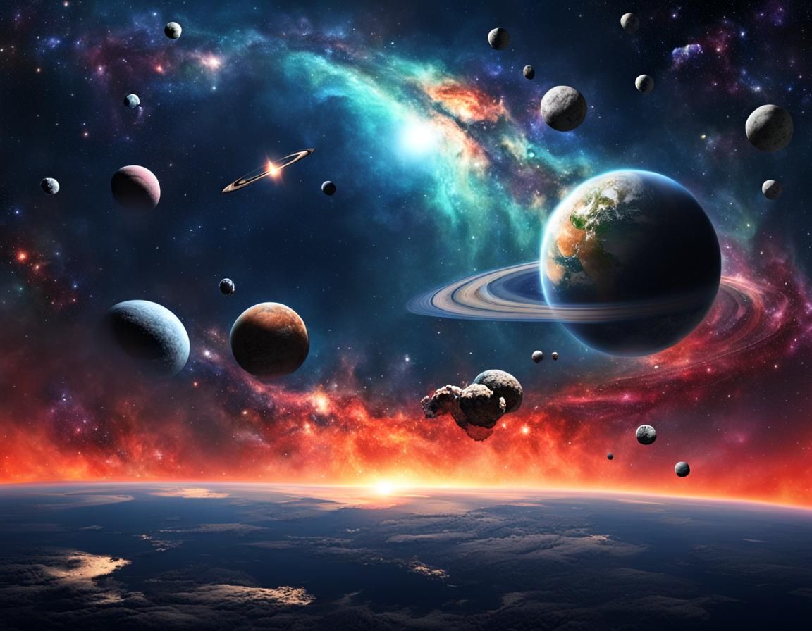 Infinite Starry Expanse: A Digital Space Art