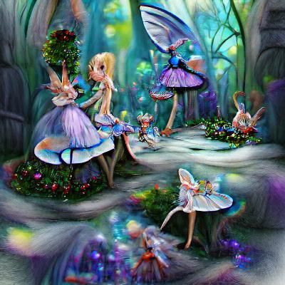 Whimsical Fairies in a Magical Wonderland