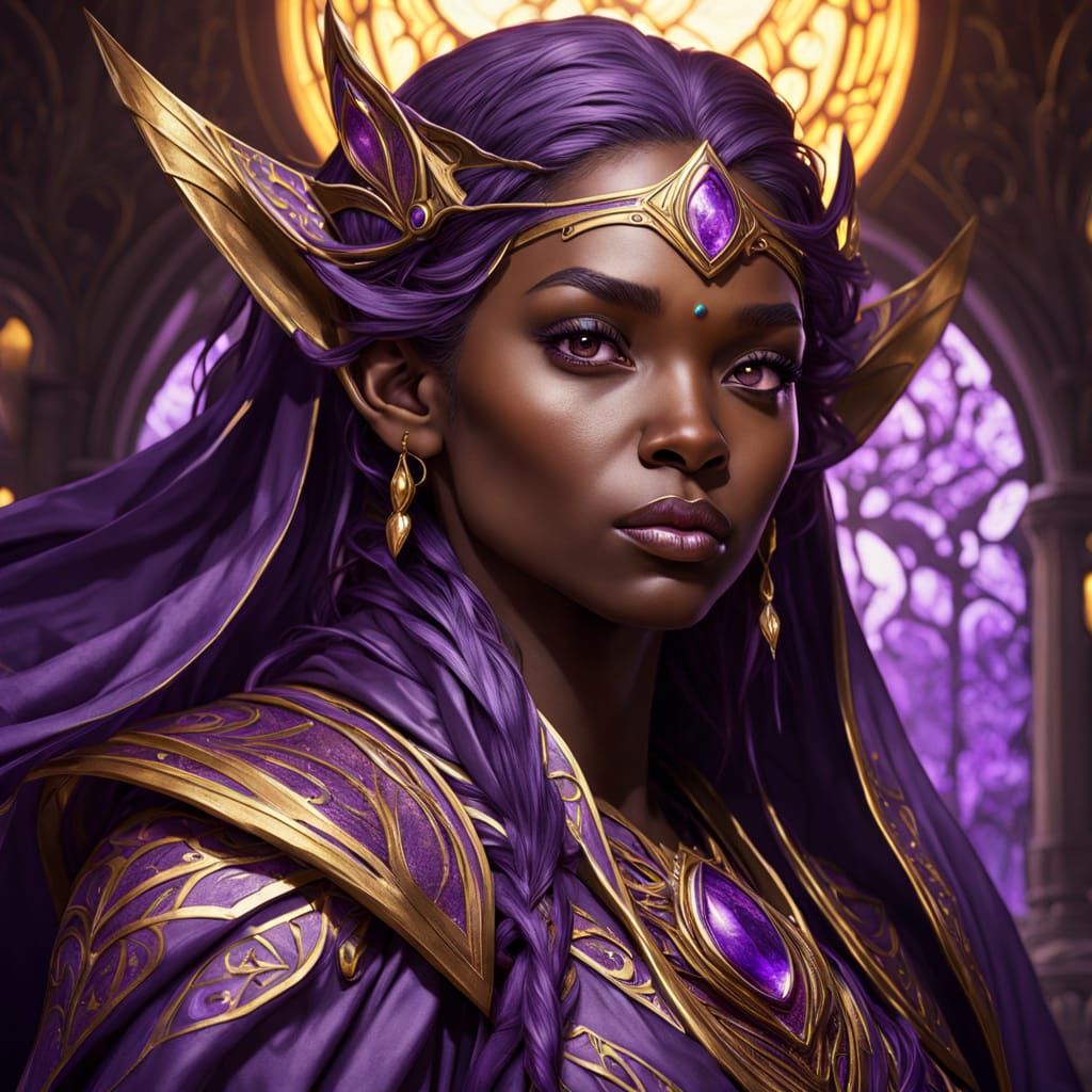Dark Fantasy Elven Princess Portrait