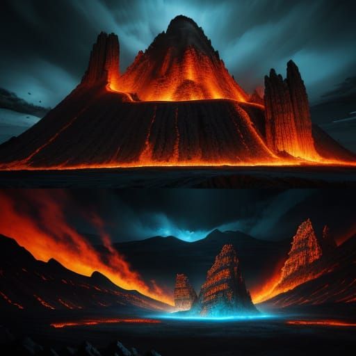 Supervillain Lair Inside Dormant Volcano