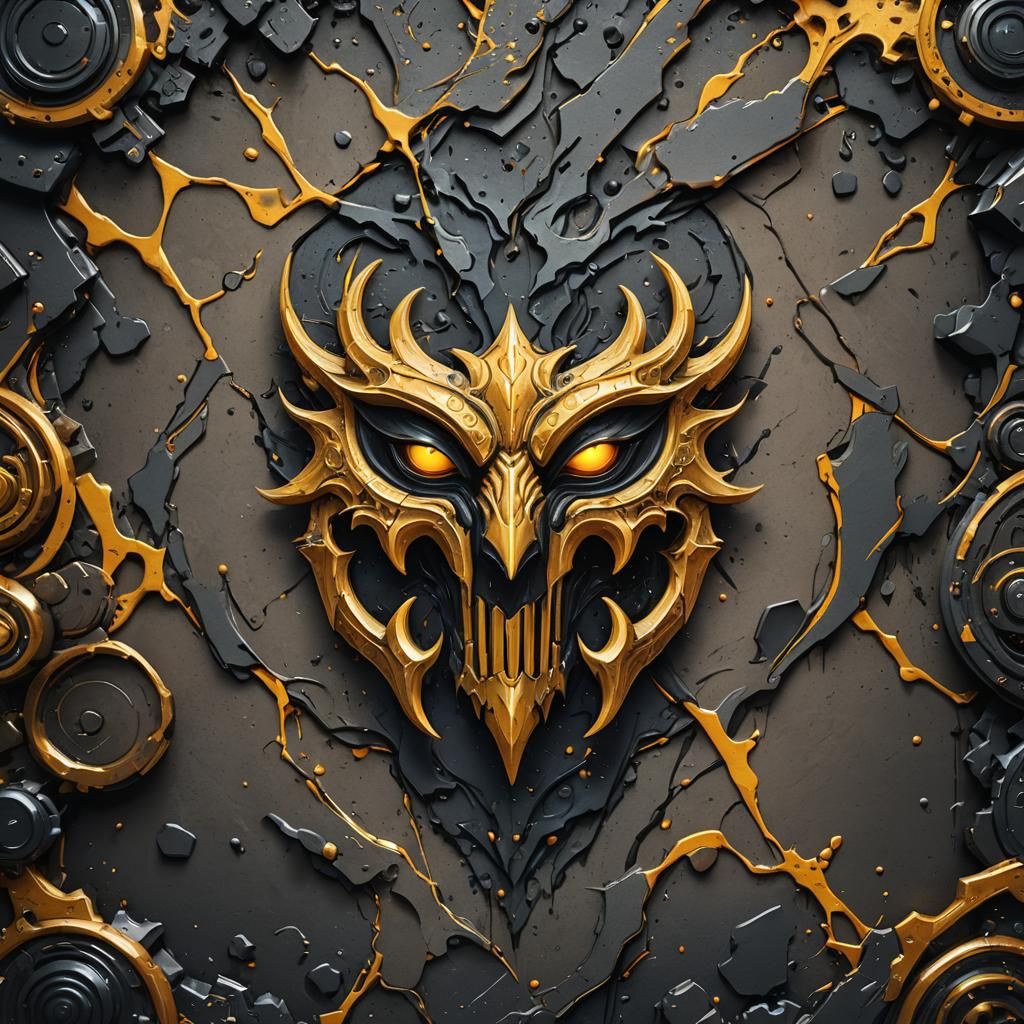 Sentient Grindr Logo in Detailed Matte Painting