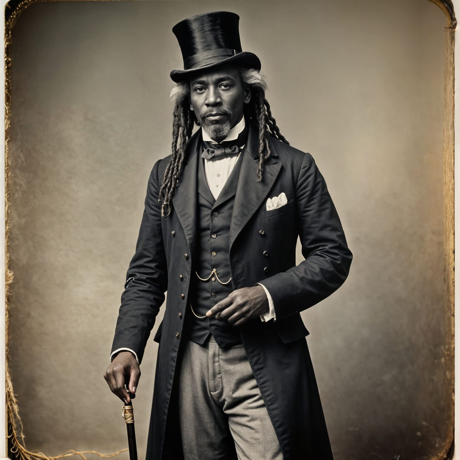 Victorian Afro-Caribbean Gentleman with Dreadlocks