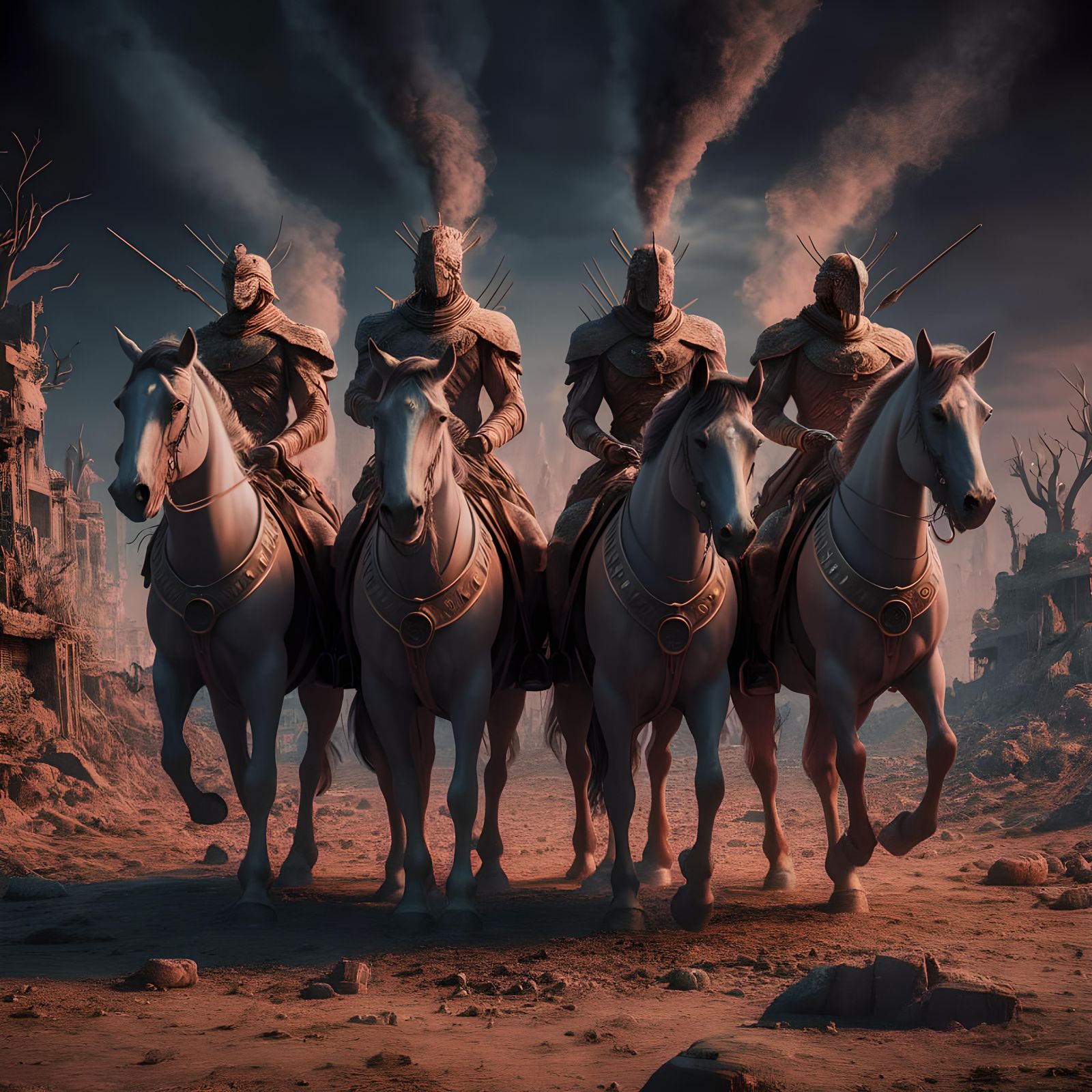 Four Horsemen of the Apocalypse in 3D
