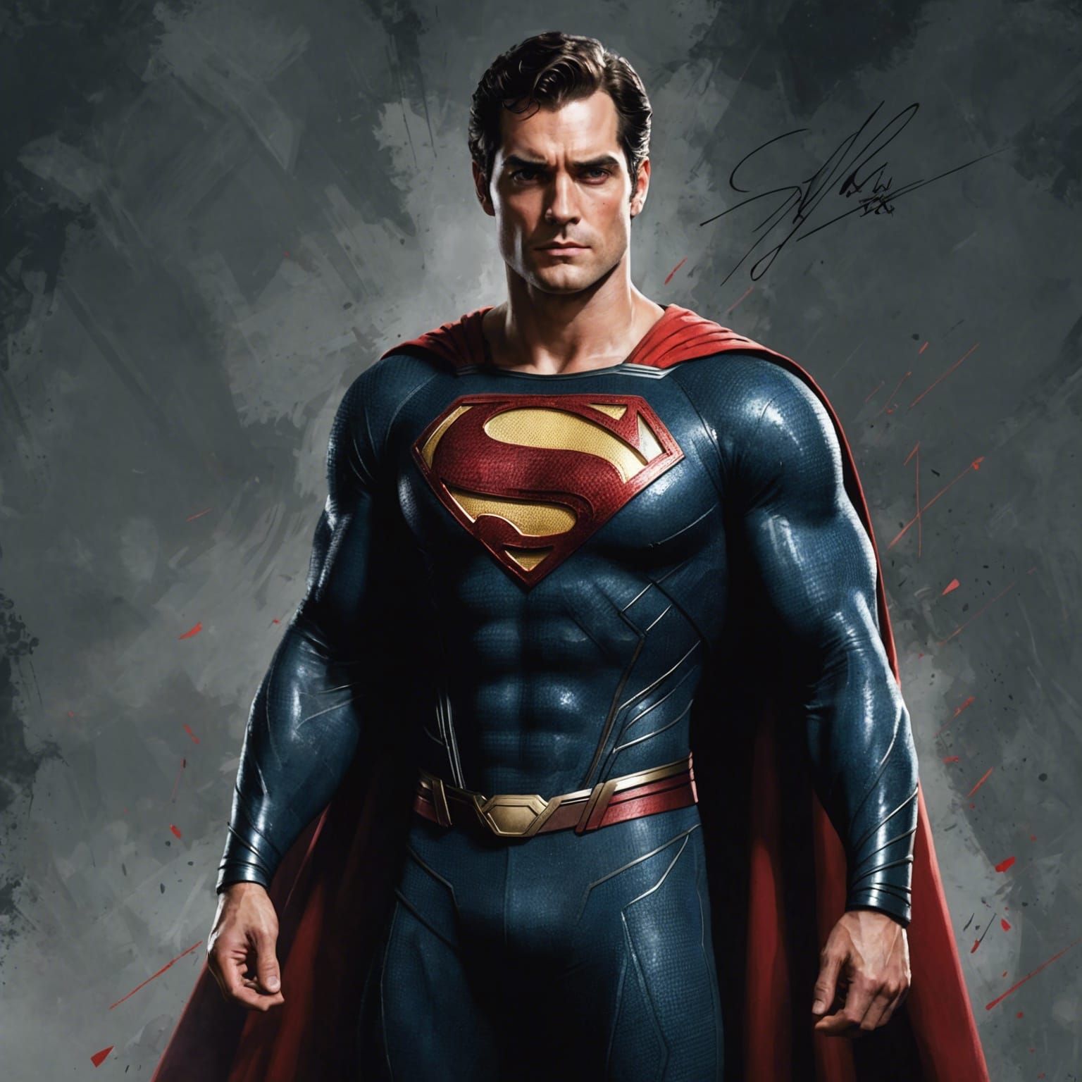 Hyperdetailed Superman Portrait in Dark Academia Style