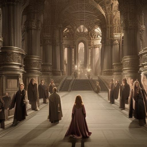 Detailed Digital Painting of Hermione Granger