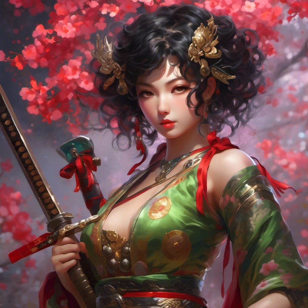 Girl and Katana