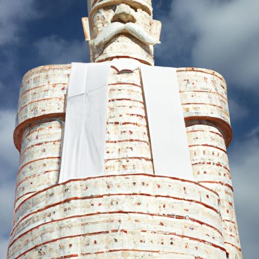 Toilet paper monument