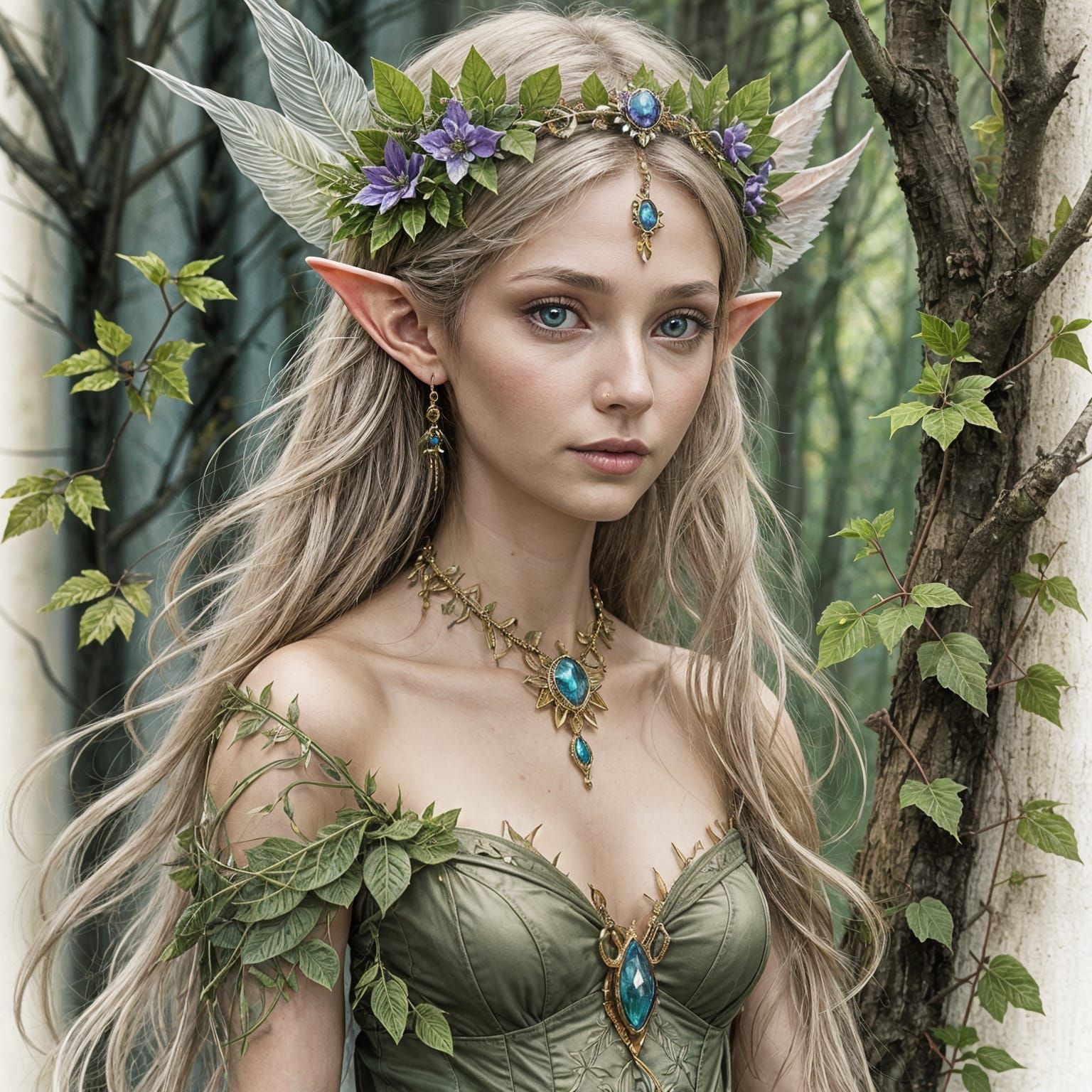 Elf Princess in Ethereal Beauty