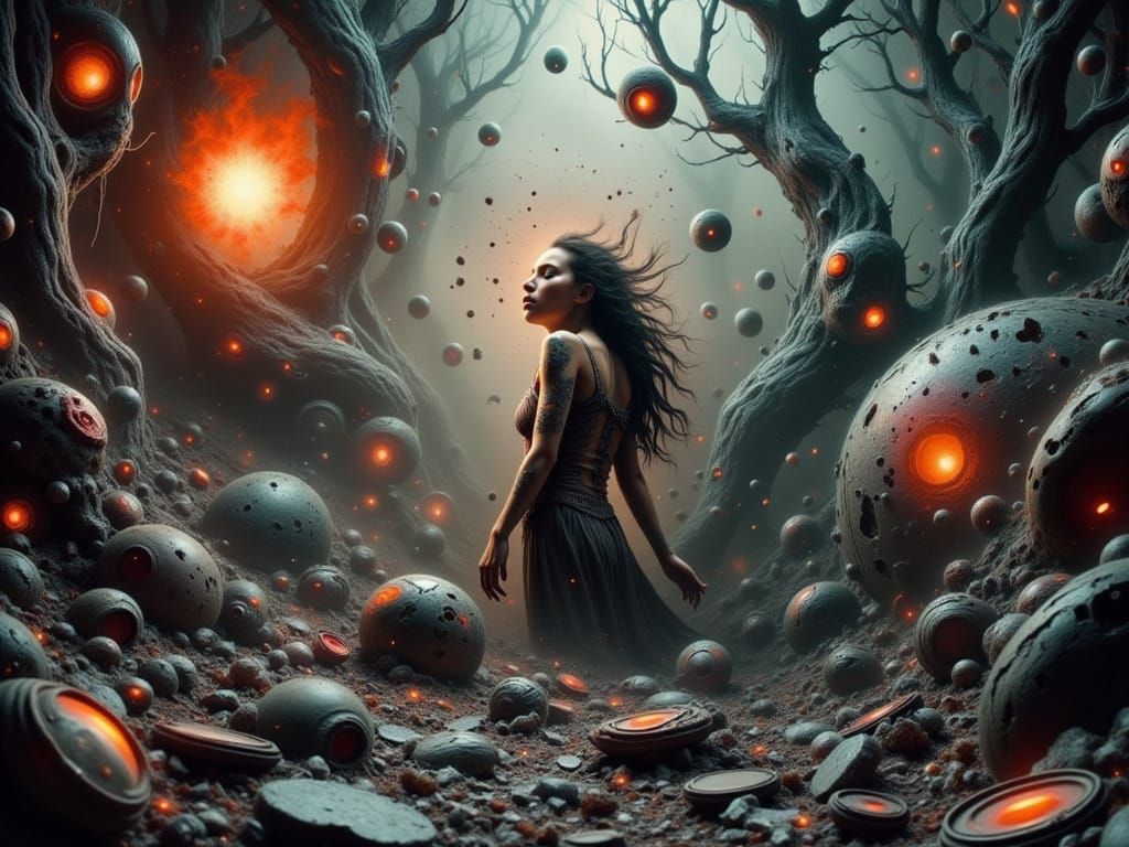 Chaotic Thoughts in a Shattered Mindscape