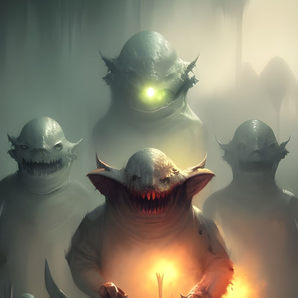 Sinister Teletubbies Nightmare: Digital Matte Painting