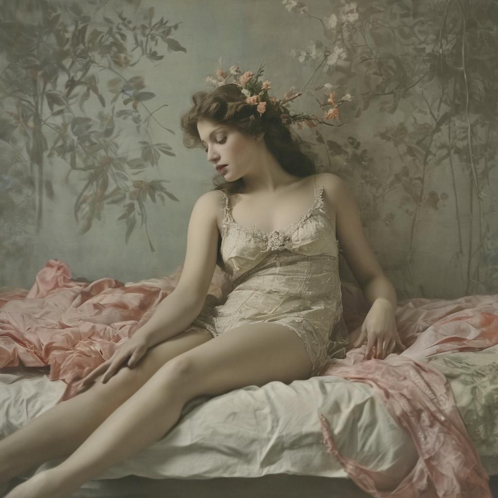 Ethereal Midsummer Night's Dream in Hand-Colored Photo Style