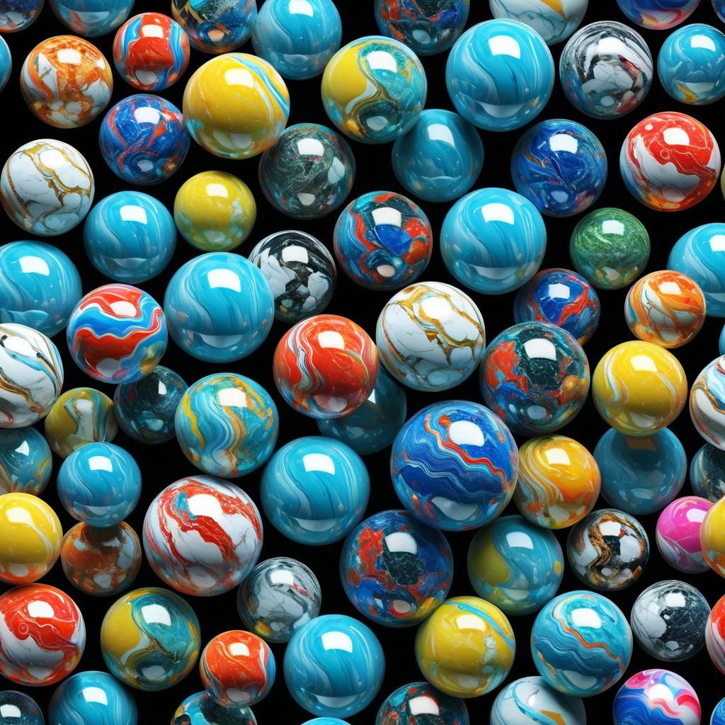 Stunning 3D Woman Portrait with Marble Texture