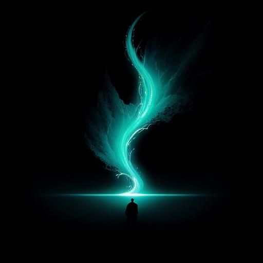 Synthwave Neon Fish in Retro Style