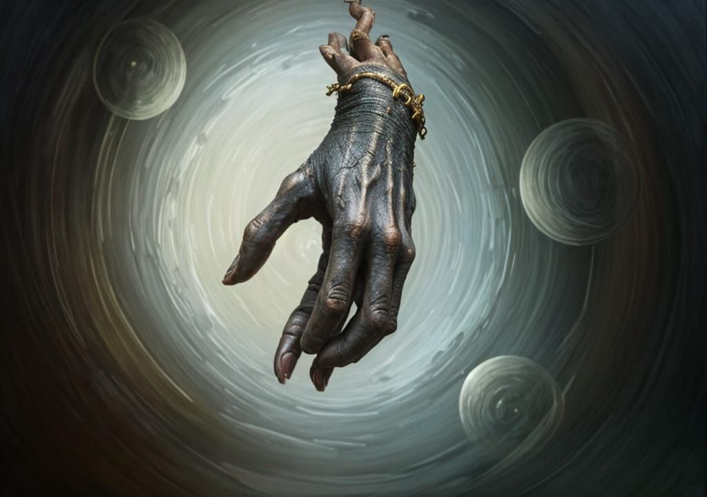 "the monkey paw started to writhe and twitch in the summonin...