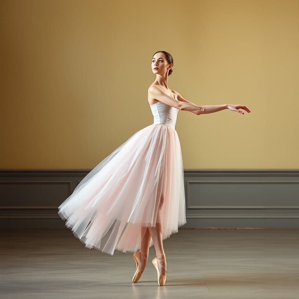 Ethereal Ballerina in Soft Pastel Tutu