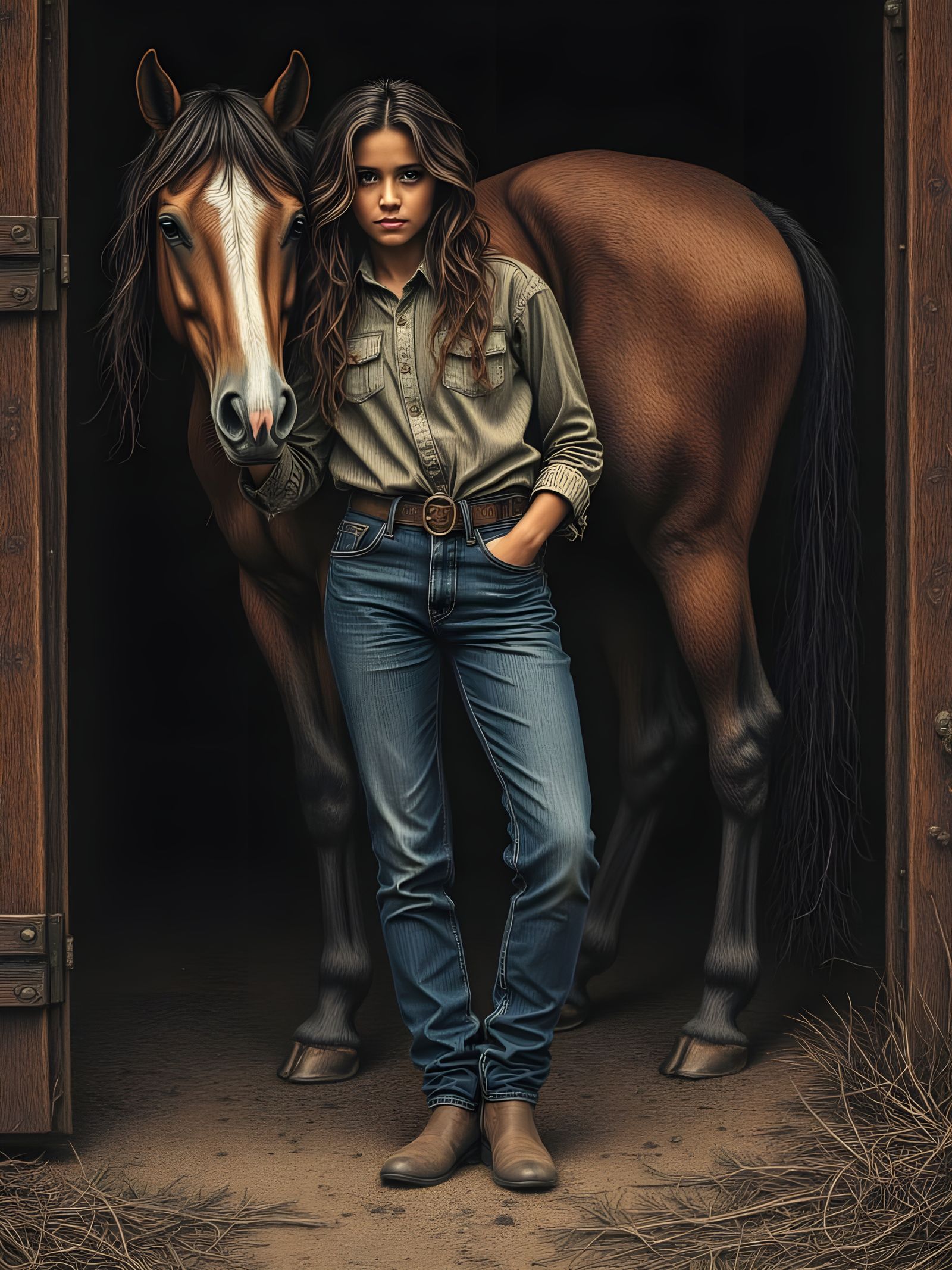 A Girl and Her Horse