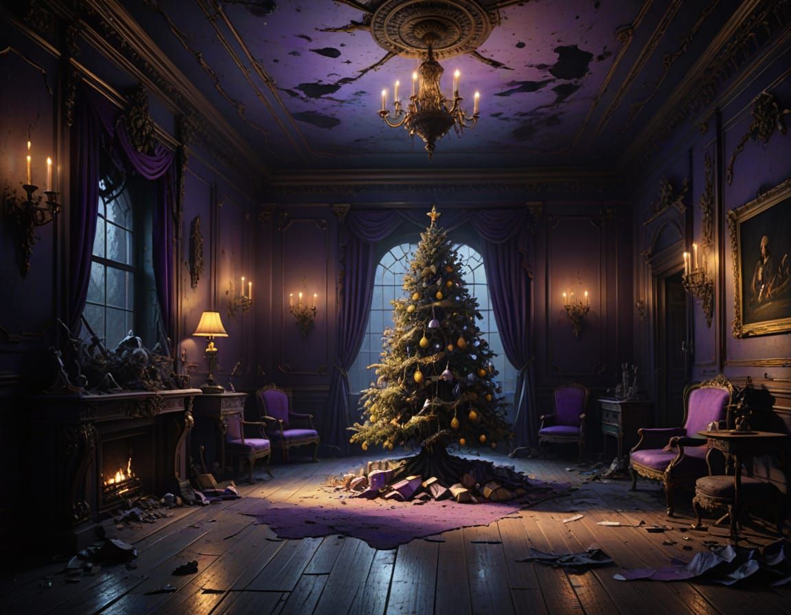 Dark Fantasy Christmas: Ghosts in Deserted Mansion