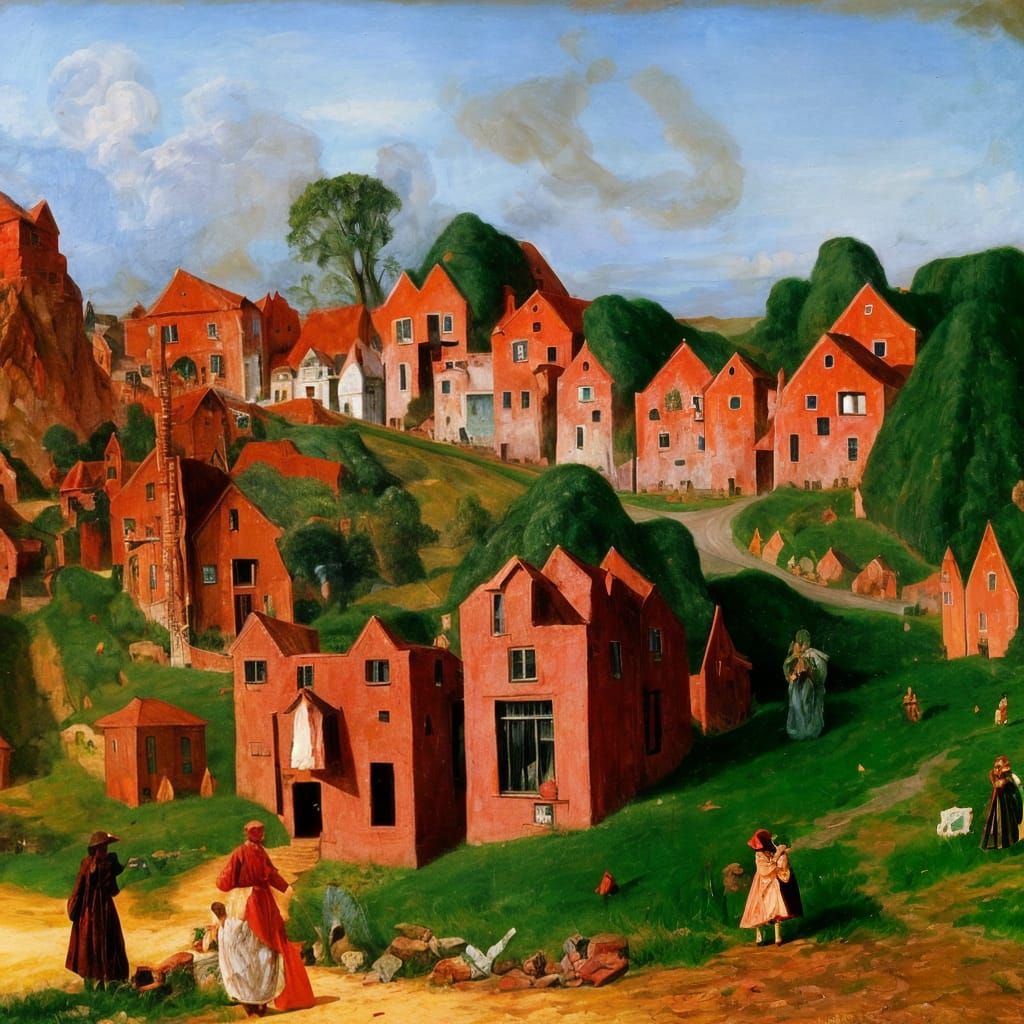 Vibrant Ruby Village Emerald Hills Landscape