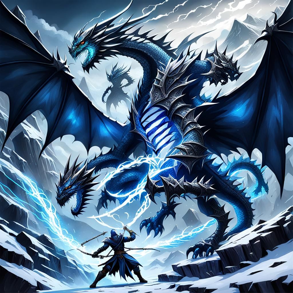 Electric and Ice Shadow Duel on Dragon