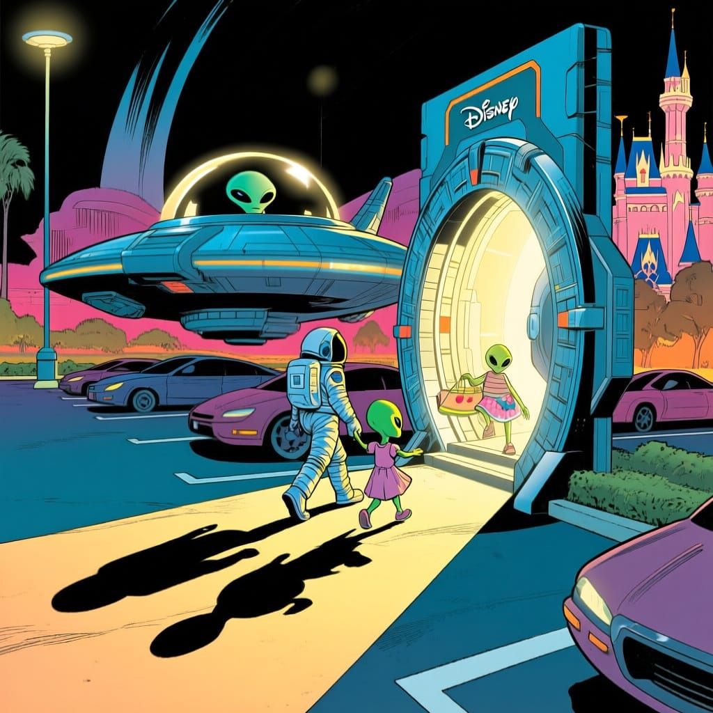 “We’re going to Earth and then we’re going to DISNEY WORLD!!...