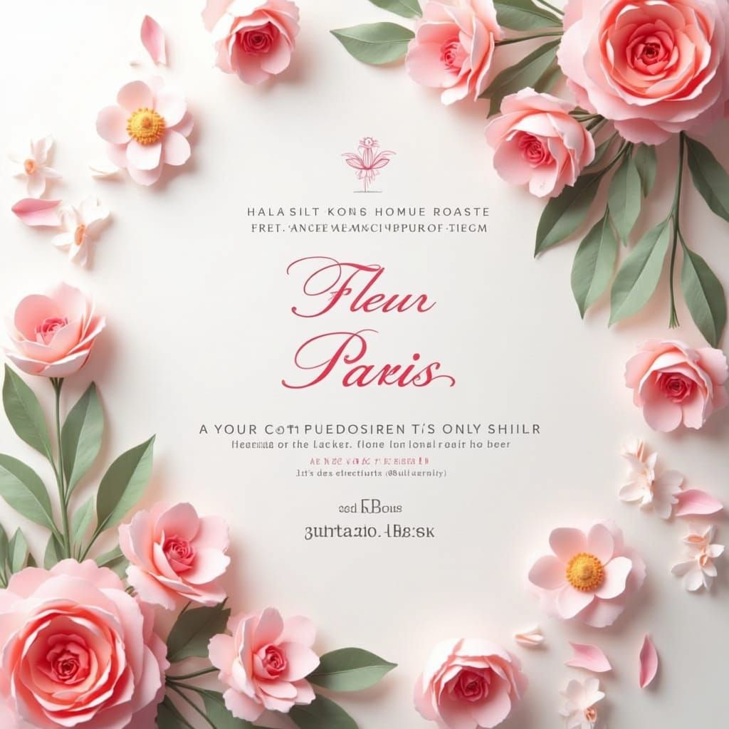 Fleur de Paris Charity Floral Workshop Poster