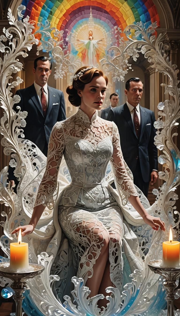 Elegant Topographic Fields in Hyperrealistic Style