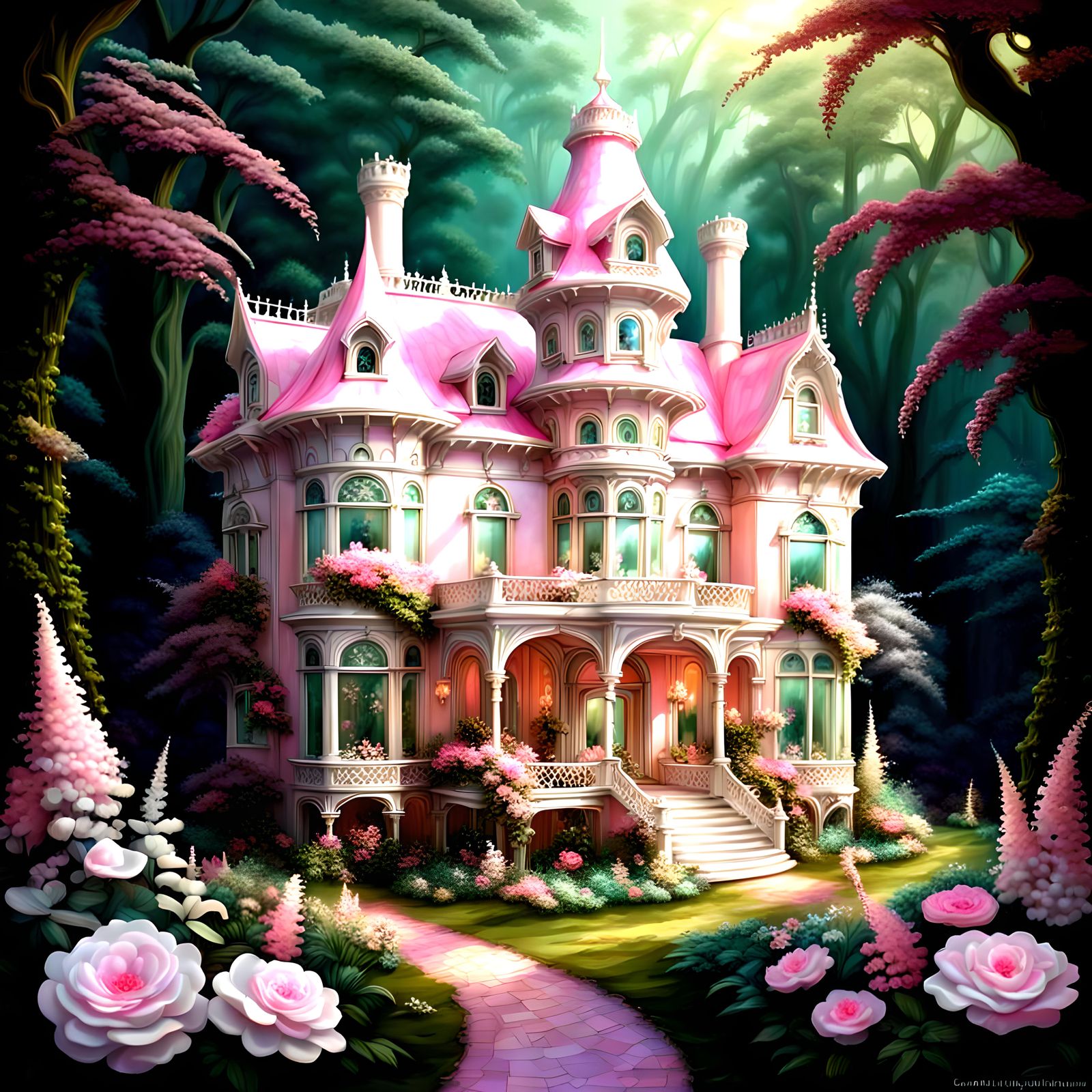 Iridescent mother-of-pearl White fantasy fairy victorian man...