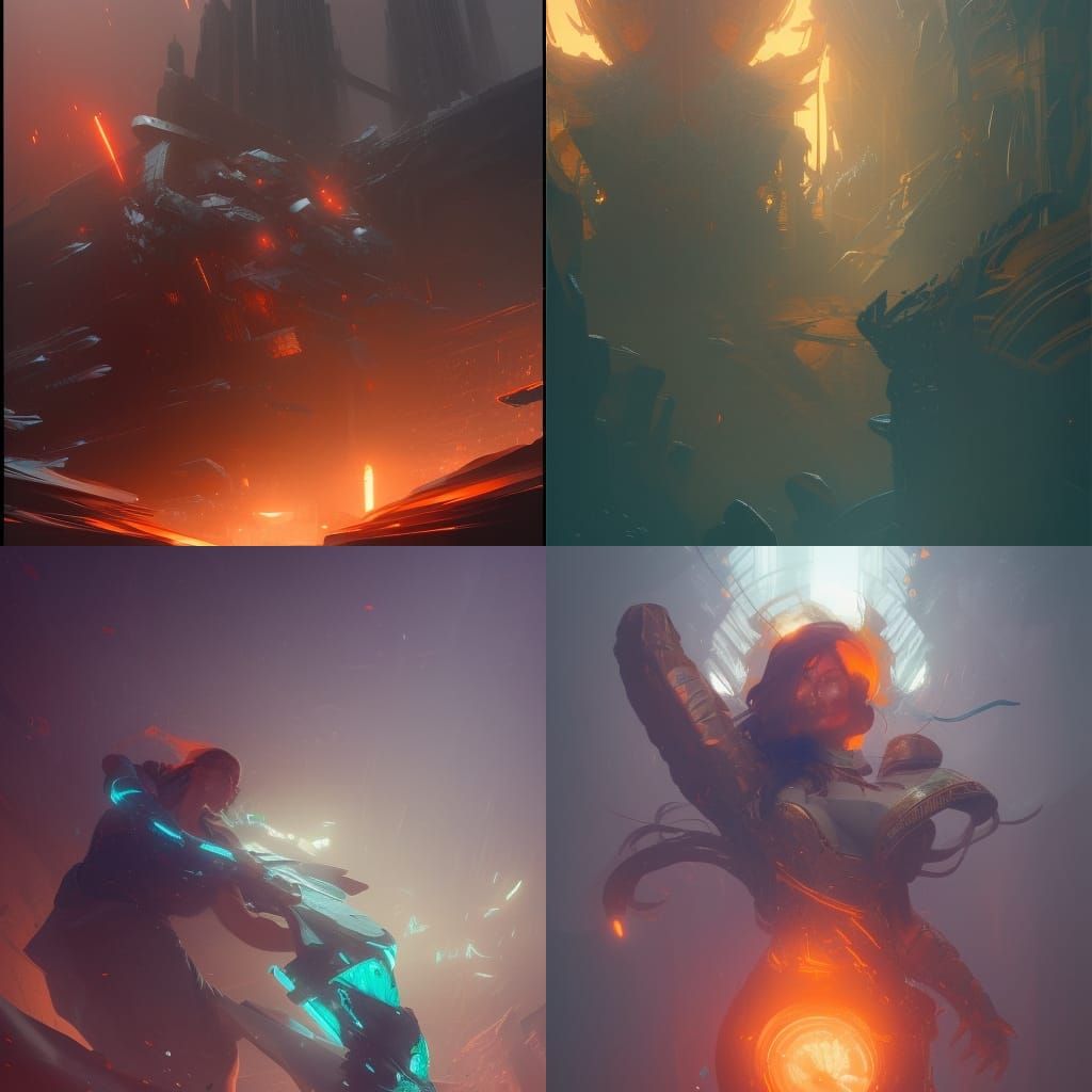Fracture: Hyperdetailed Concept Art in Art Nouveau Style