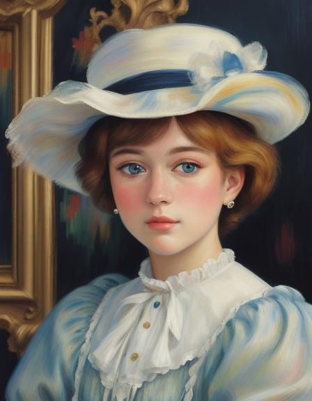 Vibrant Fauvist Portrait in Expressionist Style